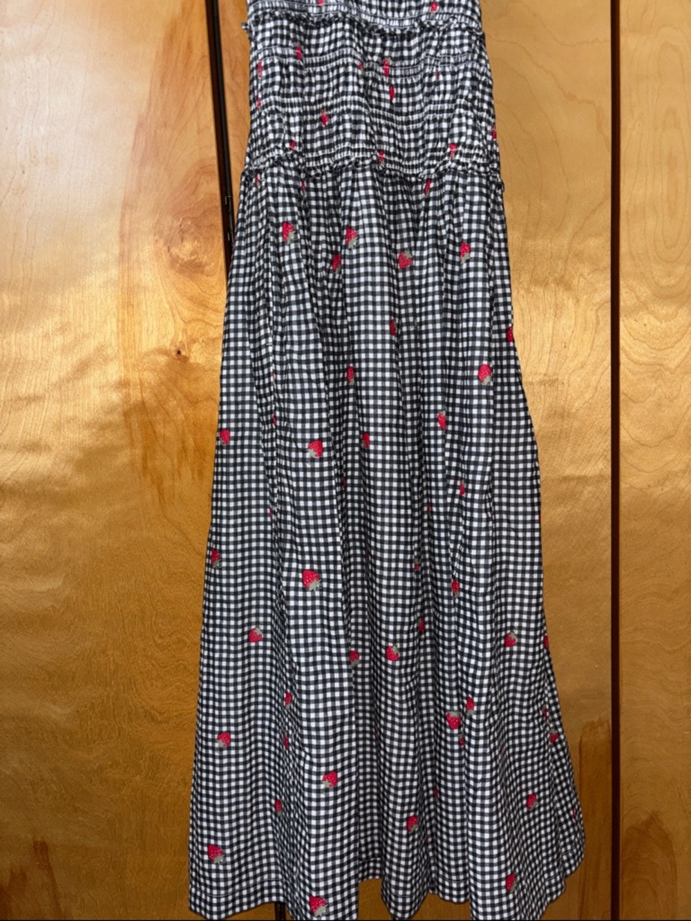A&F Bra-Free Smocked Drop-Waist Maxi Dress XS - Picture 7 of 7